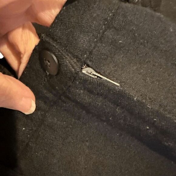 I.N.C. International Concepts Wool Mini Skirt Black Side Zip Lined Size 2 - Picture 3 of 8